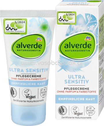 alverde NATURKOSMETIK Pflegecreme Ultra Sensitive, 50 ml