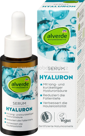 alverde NATURKOSMETIK Serum Hyaluron, 30 ml