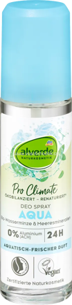 alverde NATURKOSMETIK Deo Zerstäuber Aqua, 75 ml