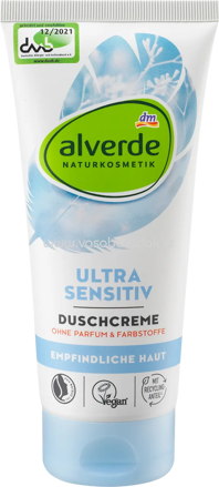 alverde NATURKOSMETIK Duschcreme Ultra Sensitiv, 200 ml
