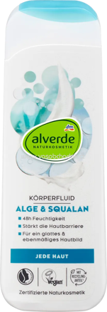 alverde NATURKOSMETIK Körperfluid mit Fermentierter Alge & Squalan, 250 ml