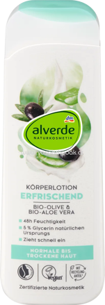 alverde NATURKOSMETIK Körperlotion Olive und Aloe Vera, 250 ml