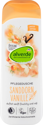 alverde NATURKOSMETIK Pflegedusche Sanddorn Vanille, 250 ml