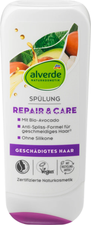 alverde NATURKOSMETIK Conditioner Repair Avocado, Sheabutter, 200 ml