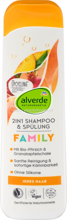 alverde NATURKOSMETIK Shampoo & Conditioner Family 2in1, 300 ml