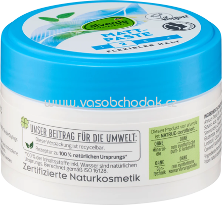 alverde NATURKOSMETIK Styling Mattpaste, 100 ml