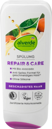 alverde NATURKOSMETIK Conditioner Repair Avocado, Sheabutter, 200 ml