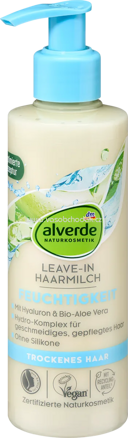 alverde NATURKOSMETIK Haarmilch Feuchtigkeit Aloe Vera & Hyaluron, 200 ml