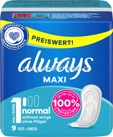always Maxi-Binden Normal, 9 St