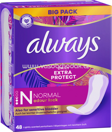 always Slipeinlagen Daily Extra Protect Normal, Big Pack, 48 St