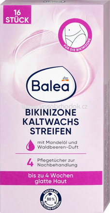 Balea Kaltwachsstreifen Bikinizone, 16 St