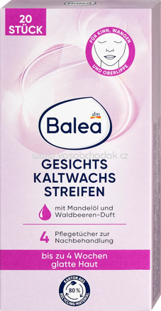 Balea Kaltwachsstreifen Gesicht, 20 St