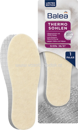 Balea Einlegesohlen Thermo Gr. 36/37, 1 Paar, 2 St
