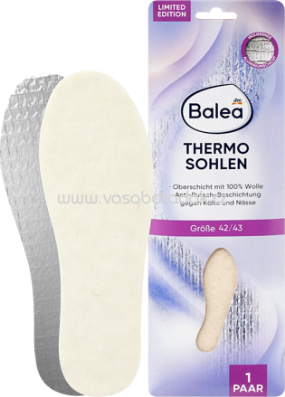 Balea Einlegesohlen Thermo Gr. 42/43, 1 Paar, 1 St