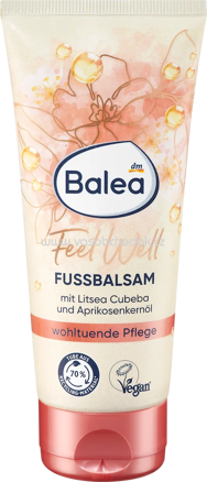 Balea Fußbalsam Feel Well Litsea Cubeba, 100 ml