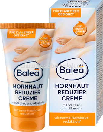 Balea Fußcreme, Hornhaut Reduzier Creme mit Urea & Allantoin, 50 ml
