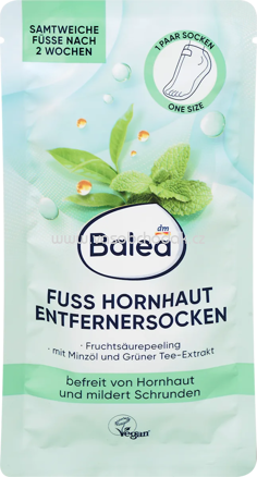 Balea Fußmaske Socken Hornhaut Entferner, 1 Paar, 2