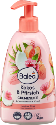 Balea Cremeseife Pfirsich & Kokos, 500 ml