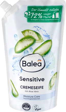 Balea Cremeseife Sensitive Nachfüllpack, 850 ml
