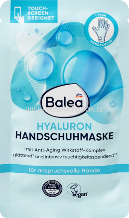Balea Handschuhmaske Hyaluron 1 Paar, 2 St