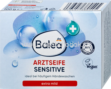 Balea Seifenstück, Arztseife sensitive, 100 g