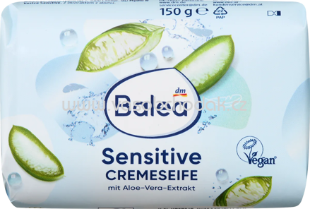 Balea Seifenstück, Cremeseife Sensitive, 150 g