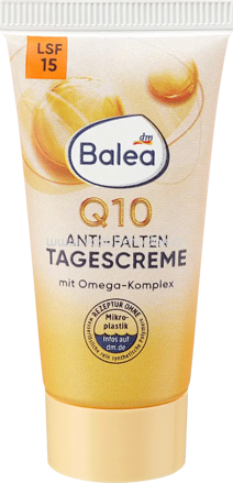 Balea Anti Falten Gesichtscreme Q10 LSF15 Reisegröße, 15 ml