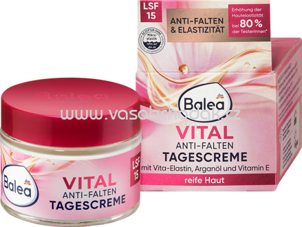 Balea Anti Falten Gesichtscreme Vital LSF15, 50 ml
