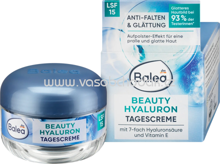 Balea Gesichtscreme Anti Falten Beauty Hyaluron LSF 15, 50 ml