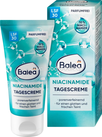 Balea Gesichtscreme Niacinamide LSF 30, 50 ml