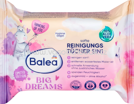 Balea Gesichtsreinigungstücher Big Dreams, 25 St