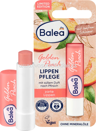 Balea Lippenpflege Golden Peach, 4,8 g