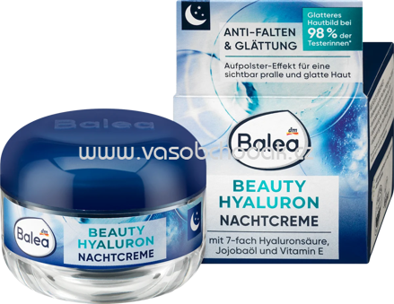 Balea Nachtcreme Anti Falten Beauty Hyaluron, 50 ml