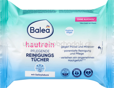 Balea Pflegende Reinigungstücher Hautrein, 25 St