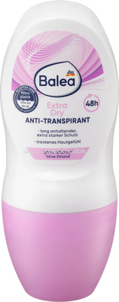 Balea Antitranspirant Deo Roll-on Extra Dry, 50 ml