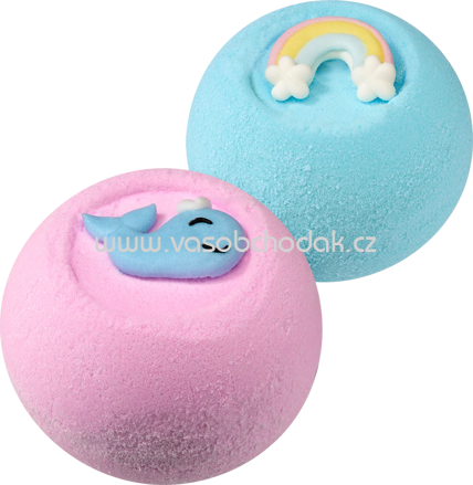 Balea Badekugeln Wal/Regenbogen, 170 g