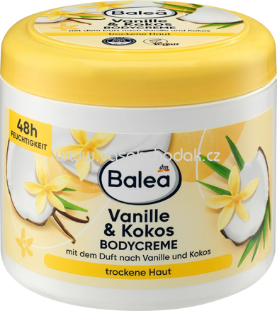 Balea Bodycreme Vanille & Kokos, 500 ml