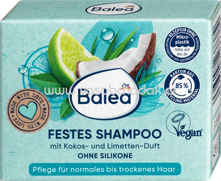 Balea Festes Shampoo Kokos-Limette, 60 g