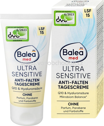 Balea med Anti Falten Gesichtscreme Q10 ultra sensitive, 50 ml