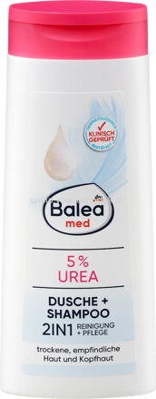 Balea med Duschgel 2in1 Dusche + Shampoo 5 % Urea, 300 ml