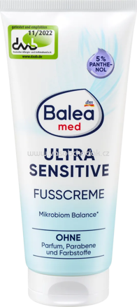 Balea med Fußcreme Ultra Sensitive, 100 ml