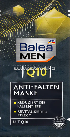 Balea MEN Anti Falten Gesichtsmaske Q10, 2x8 ml, 16 ml