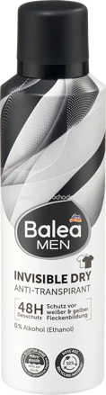 Balea MEN Antitranspirant Deospray Invisible Dry, 200 ml