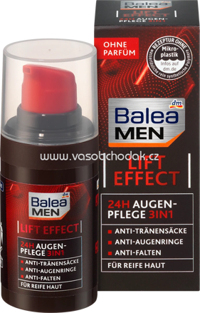 Balea MEN Augencreme Lift Effect 24h 3in1, 15 ml