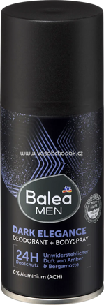 Balea MEN Deospray Dark Elegance, 150 ml