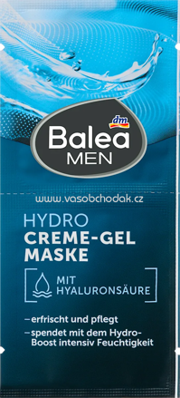 Balea MEN Gesichtsmaske Creme-Gel Hydro, 16 ml