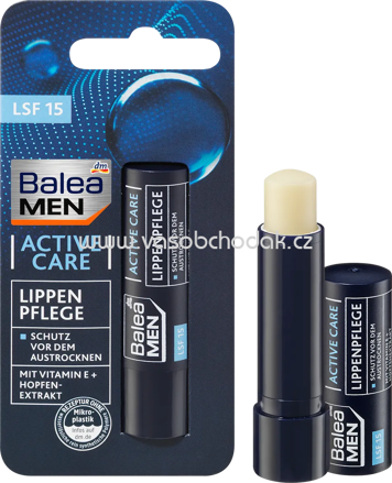 Balea MEN Lippenpflege active care LSF 15, 4,8 g