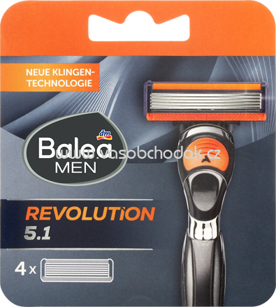 Balea MEN Rasierklingen, Revolution 5.1, 4 St