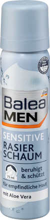 Balea MEN Sensitive Rasierschaum Reisegröße, 75 ml