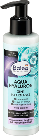 Balea PROFESSIONAL Haarmaske 3in1 Aqua Hyaluron, 150 ml